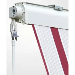 Tenda da Sole a Caduta Cassonata 80x250 Riga Rossa con Bracci