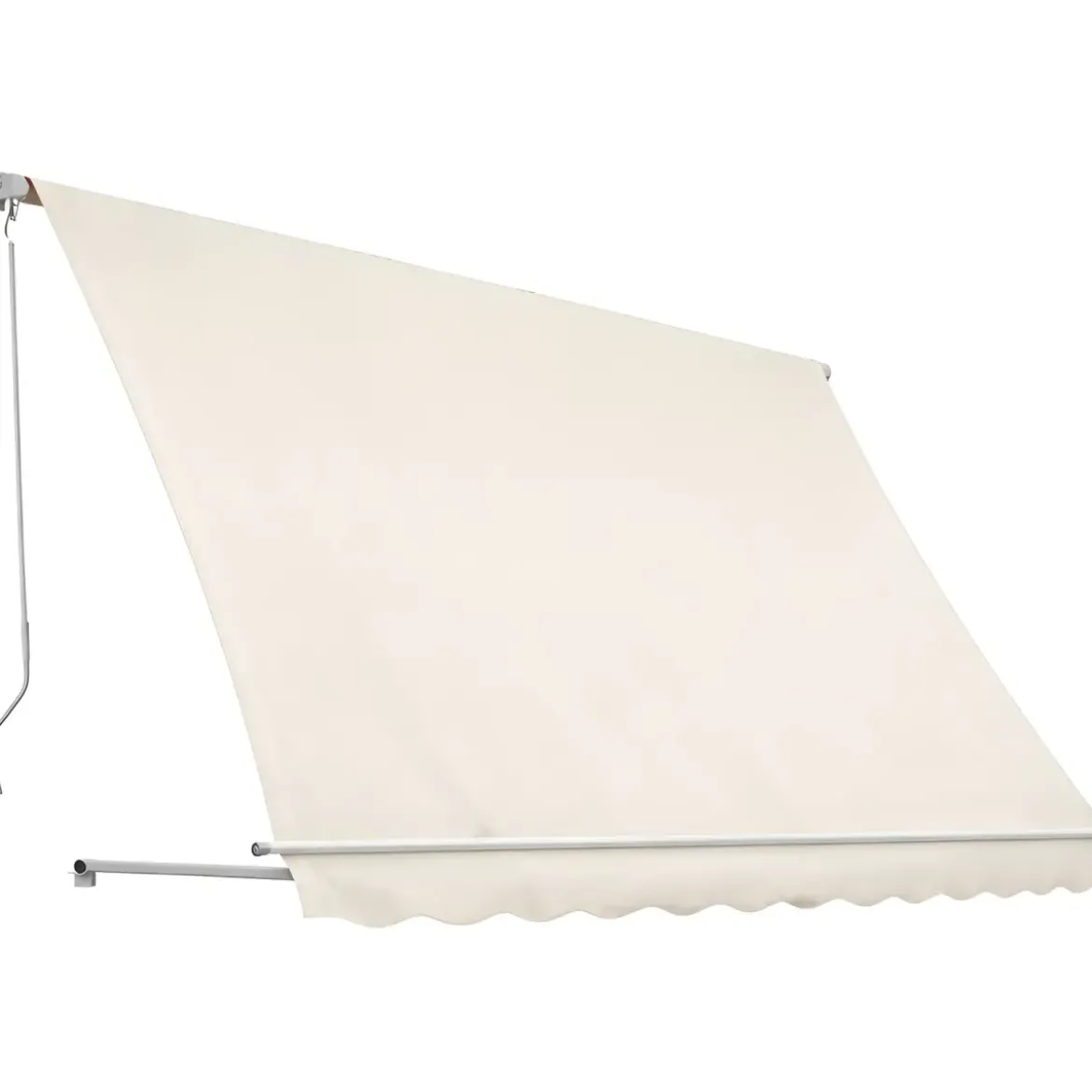 Tenda da Sole a Caduta 400x300 Beige con Bracci Senza Cassone