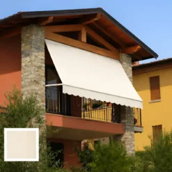 Tenda da Sole a Caduta 400x300 Beige con Bracci Senza Cassone