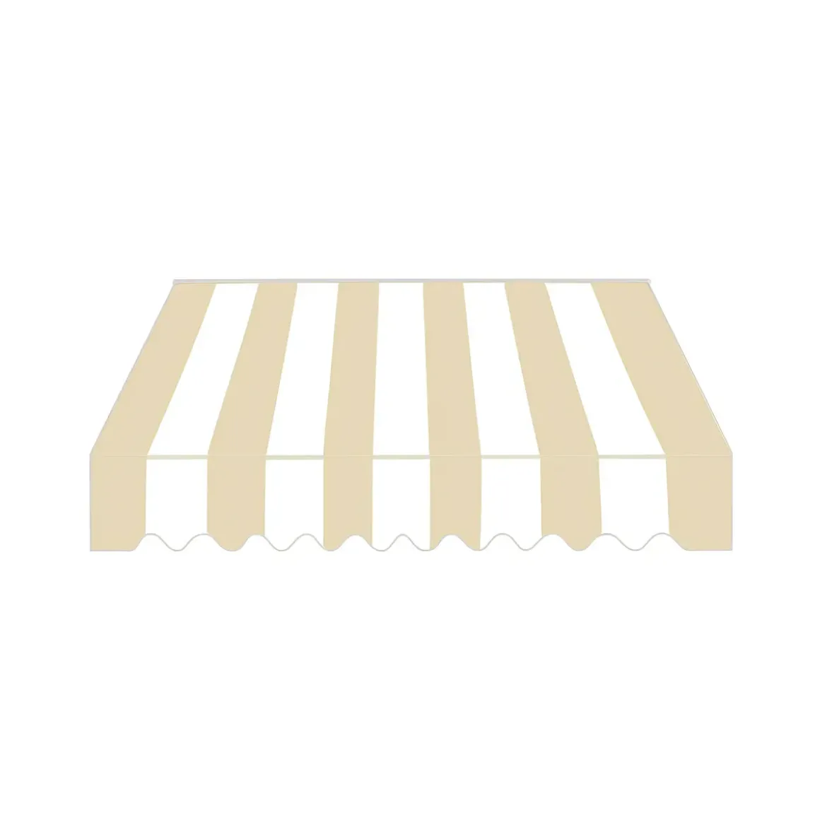 Tenda da Sole a Caduta 100x245 cm Balcone Alluminio Poliestere Beige