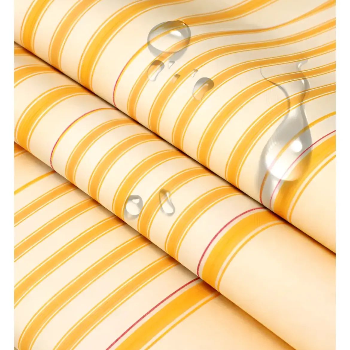 Tenda da Sole a Caduta 250x250 cm Rigato Giallo Bianco Senza Cassone