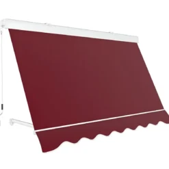 Tenda da Sole a Caduta 400x300 cm Rosso Ferrara Cassonata da Esterno