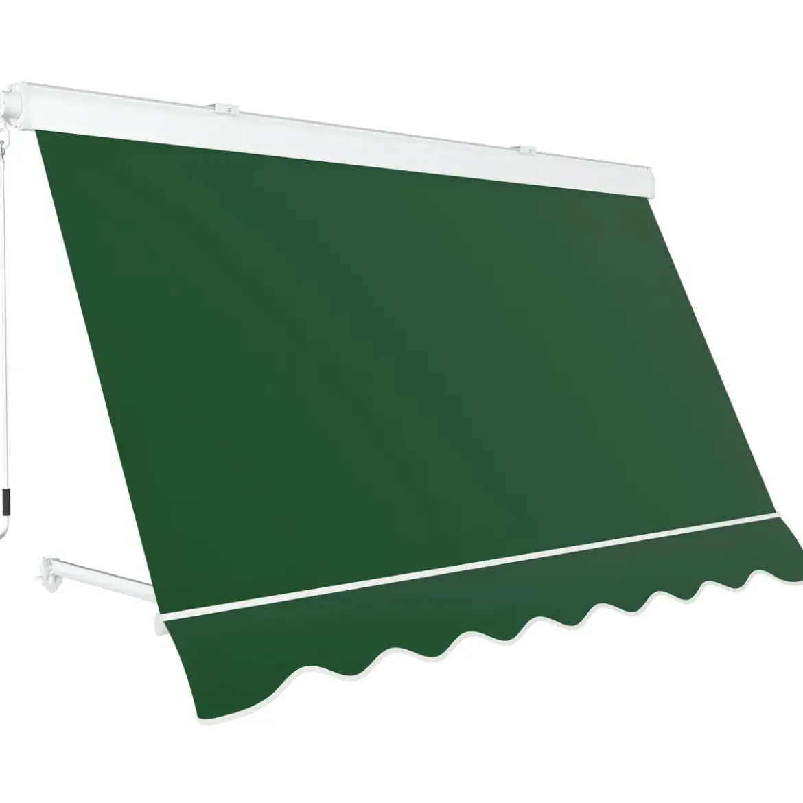Tenda da Sole a Caduta 400x300 cm Verde Cassonata da Esterno