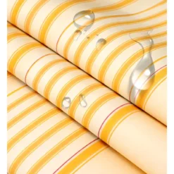 Tenda da Sole a Caduta 300x250 Riga Giallo Bianco Bracci Senza Cassone