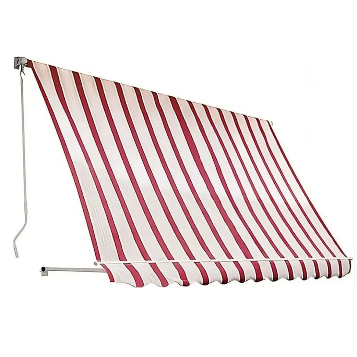 Tenda da Sole a Caduta 400x300 Riga Rossa con Bracci Senza Cassone
