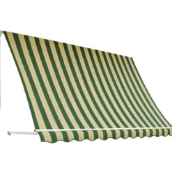 Tenda da Sole a Caduta 300x250 Riga Verde Bianco Bracci Senza Cassone
