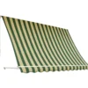 Tenda da Sole a Caduta 400x300 Riga Verde Bianco Bracci Senza Cassone
