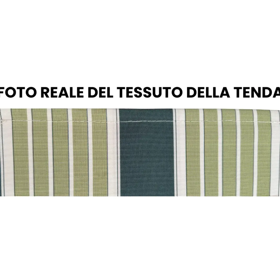 Tenda da Sole a Caduta 400x300 Riga Verde Bianco Bracci Senza Cassone