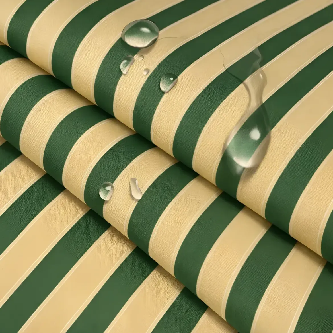 Tenda da Sole a Caduta 400x300 Riga Verde Bianco Bracci Senza Cassone