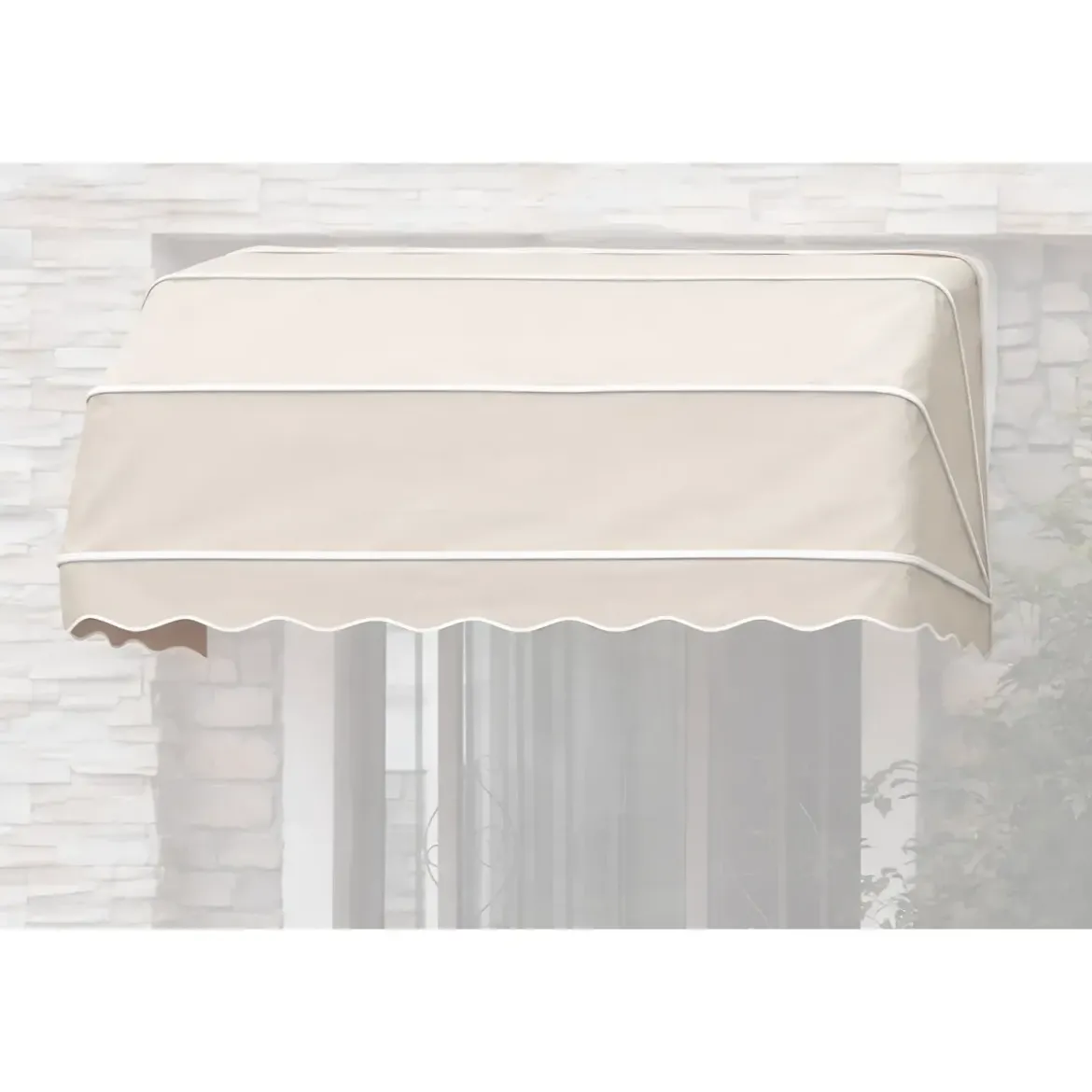 Tenda da Sole a Cappottina 180x100 cm Beige da Esterno Impermeabile