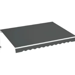 Tenda da Sole Antracite 300x200 a Barra Quadra con Bracci Retrattili