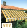 Tenda da Sole Avvolgibile 395x250 cm Bracci Retrattili Bianco Giallo