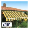 Tenda da Sole Avvolgibile 395x250 cm con Bracci Retrattili Bianco Blu