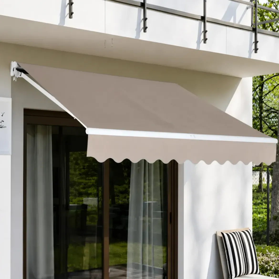 Tenda da Sole Bracci Retrattili 295x200 cm con Motore Tortora
