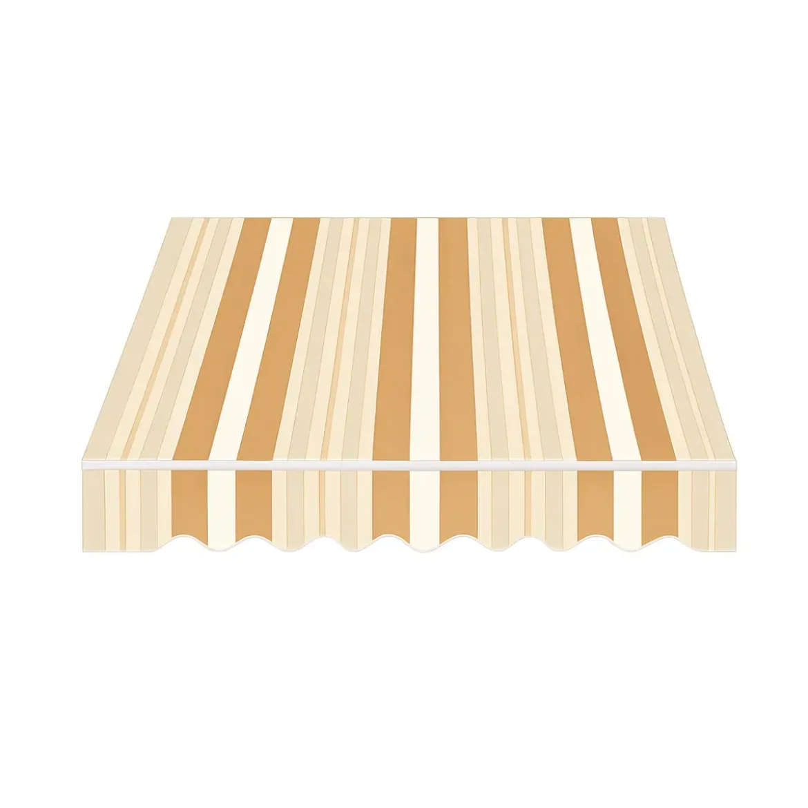 Tenda da Sole Bracci Retrattili 295x200 cm Alluminio Arancione Beige