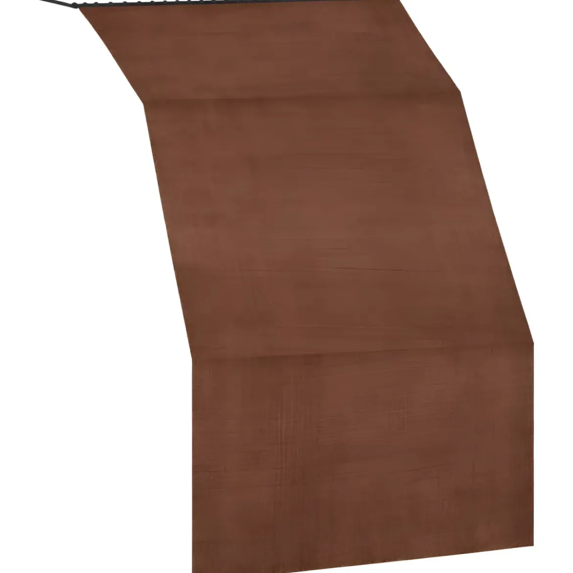 Tenda da Sole Cotone 140x300 Marrone Lavabile Anelli Ganci Sacchetto