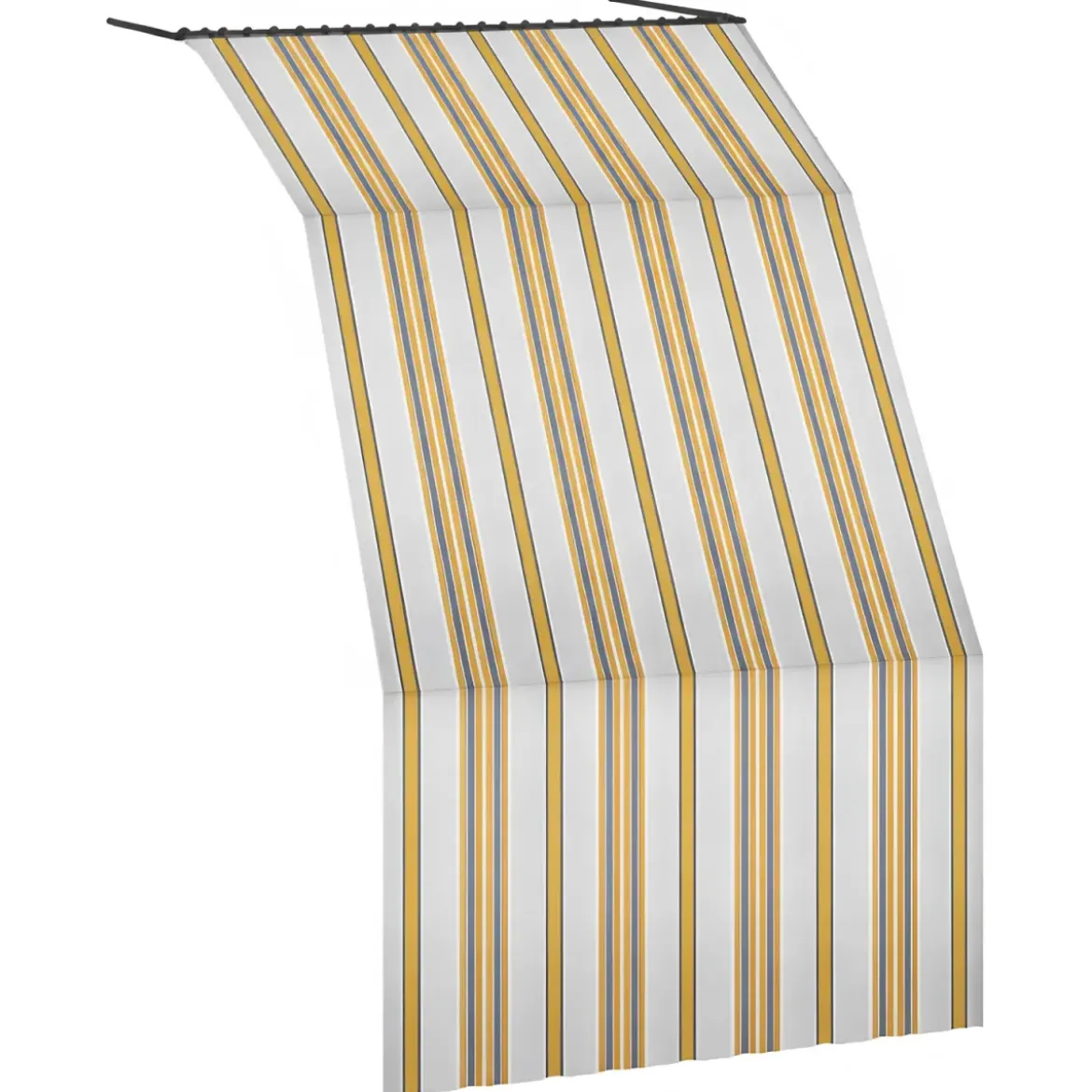 Tenda da Sole Cotone 140x300 Multiriga Giallo Lavabile Anelli Ganci