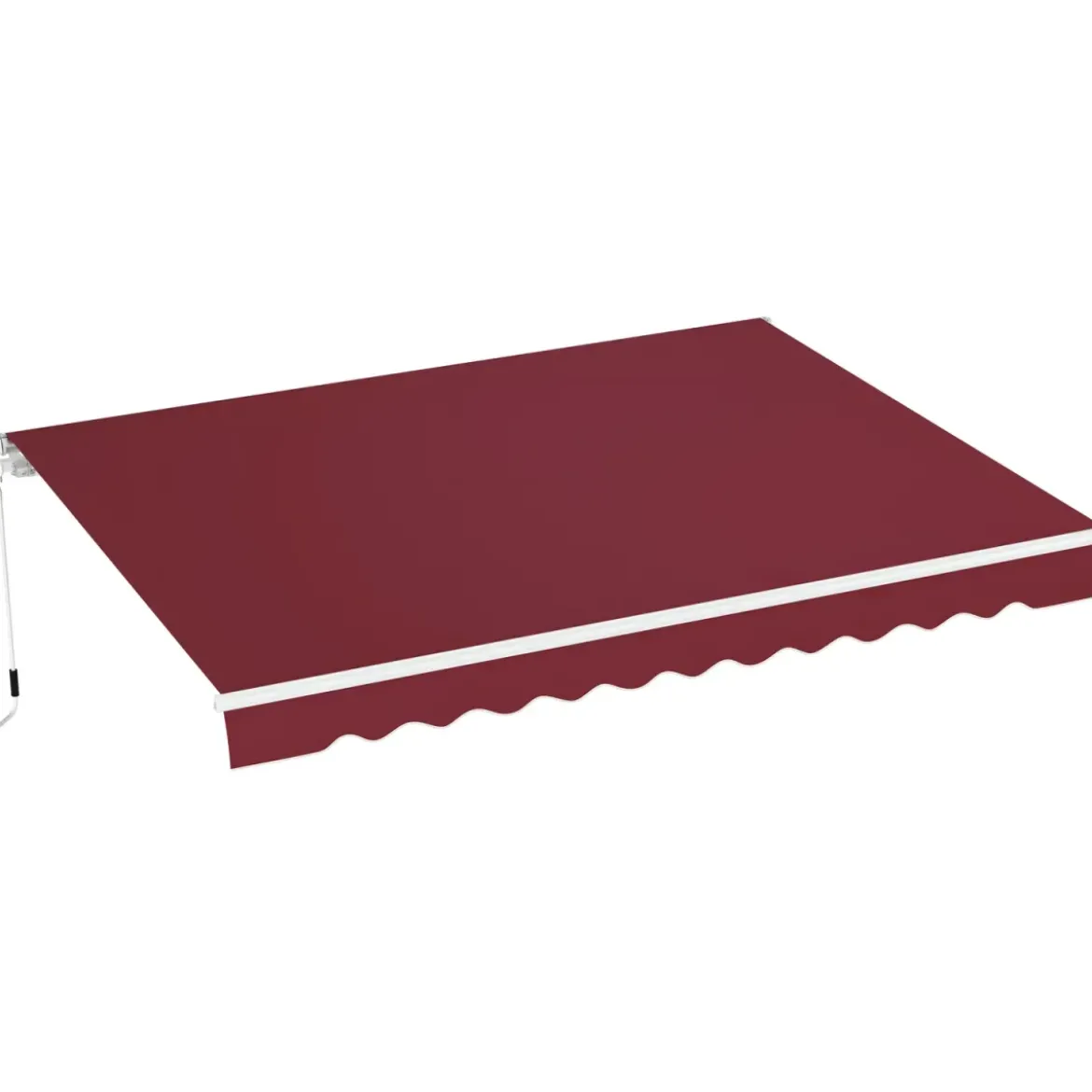 Tenda da Sole Rossa 400x300 Avvolgibile Esterno Inclinazione Regolabile
