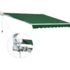 Tenda da Sole Verde 200x150 Bracci Inclinazione Regolabile Barra Quadra