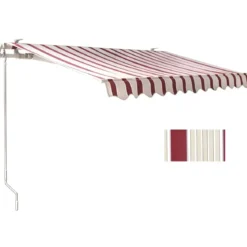 Tenda da Sole 400x300 a Barra Quadra 4x3 Riga Rossa Eco