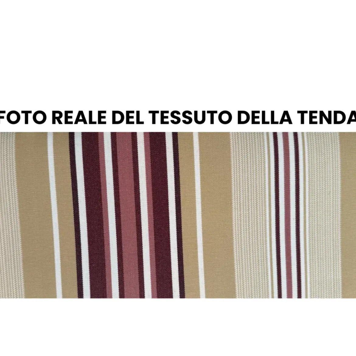 Tenda da Sole 300x200 con Bracci a Catena Righe Rosse Inclinazione Regolabile