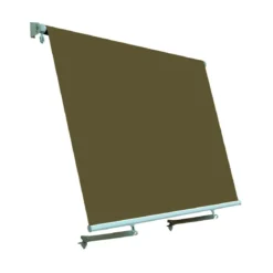 Tenda daSole 245x245 Marrone a Caduta Bracci per Balcone Avvolgibile da Esterno