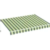 Tenda da Sole 400x300 Rigata Verde Bianco Barra Quadra Avvolgibile