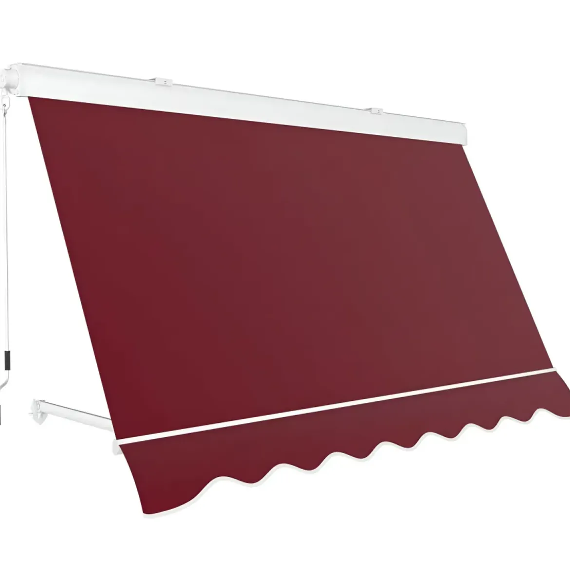 Tenda da Sole 300x300 Rosso Ferrara Cassonata a Caduta Bracci Esterno