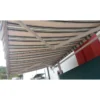 Tenda da Sole 250x200 Telo Riga Verde per Esterno a Bracci Retrattili Terrazzo