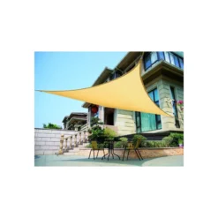 Tenda Ombreggiante a Vela 3x3 Triangolare Telo da Giardino Esterno Sole Parasole