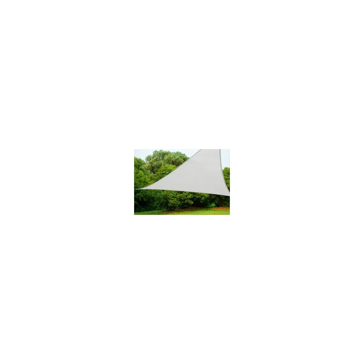 Tenda ombreggiante triangolare per Pergola 5x5x5 Bianco