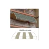 Tenda Parasole a Caduta Beige 200x250 cm con Bracci Balcone Esterno Rullo Sole
