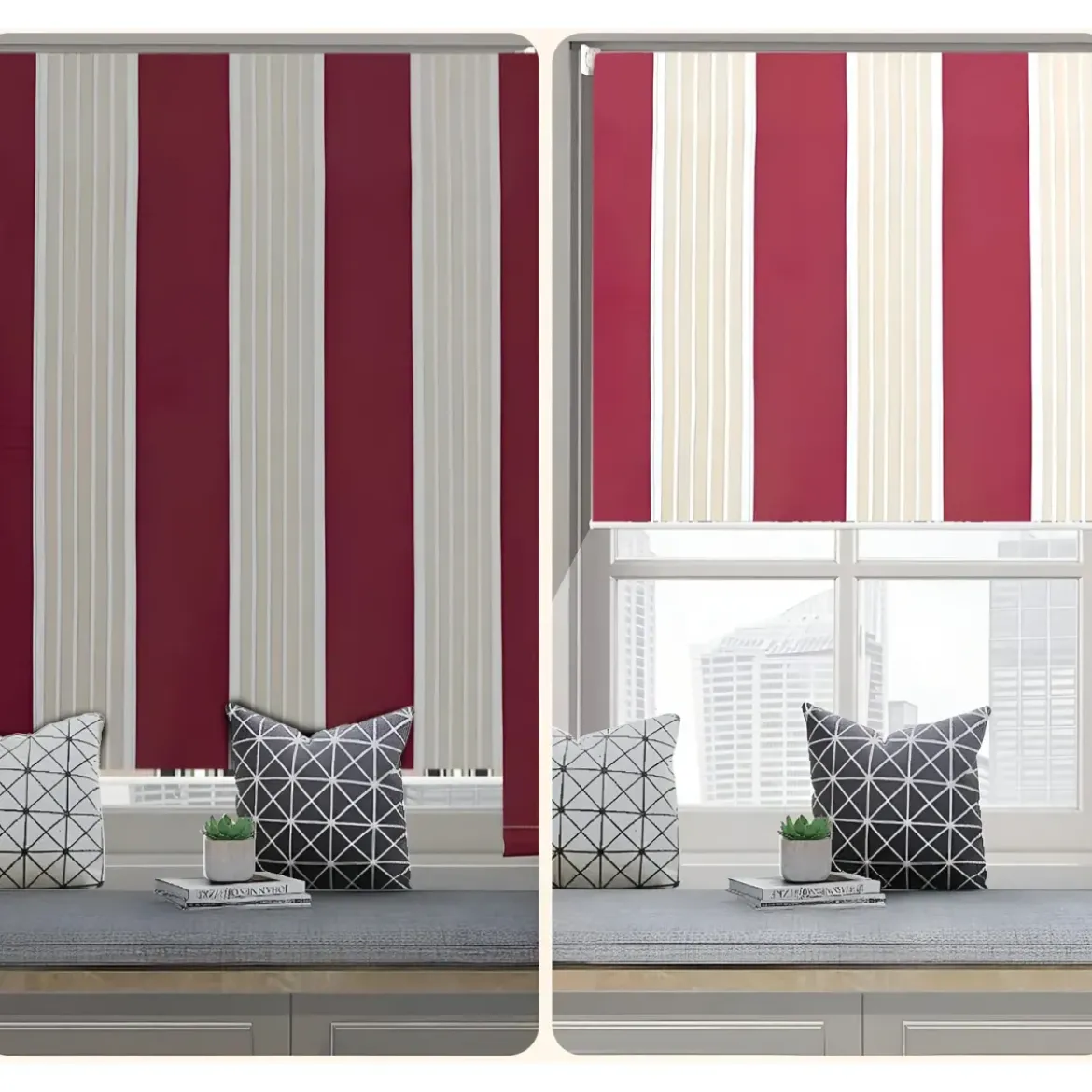 Tenda Parasole a Caduta 200x250 Rullo Alluminio Soffitto Terrazzo Riga Bordeaux