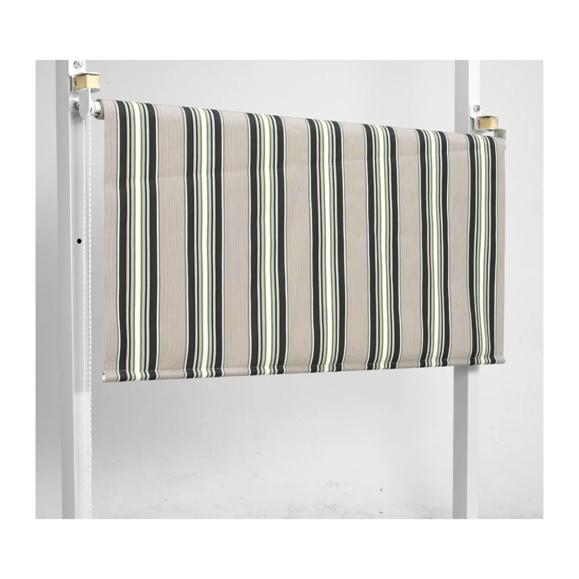 Tenda Sole Caduta 200x250 H Alluminio Attacco Soffitto Terrazzo Riga Verde Rullo