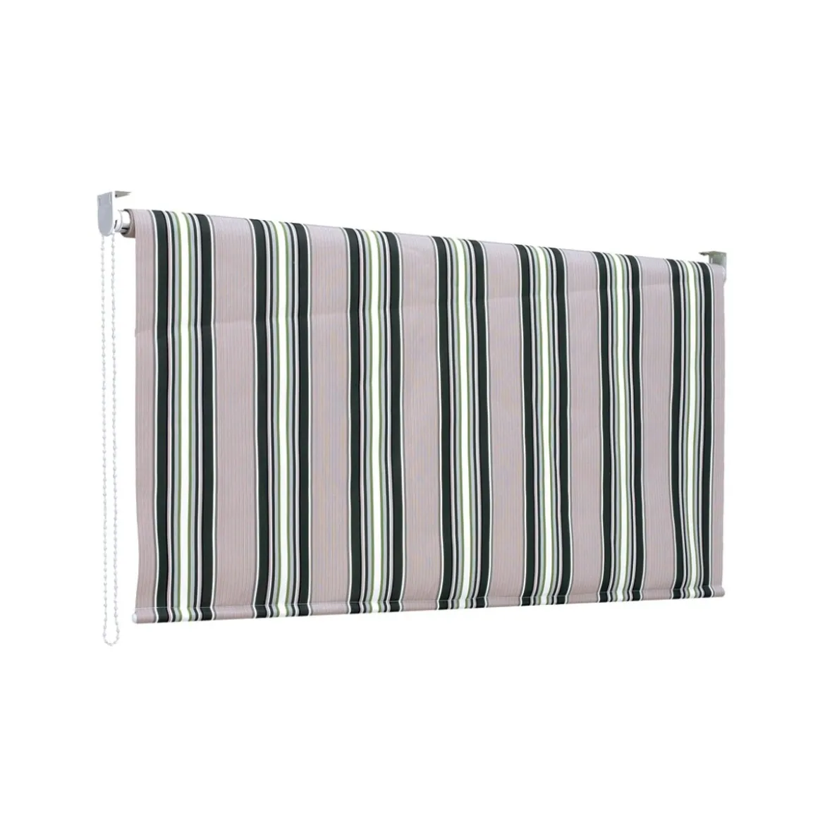 Tenda Sole Caduta 150x250 H Riga Verde Attacco Soffitto Terrazzo Rullo Alluminio