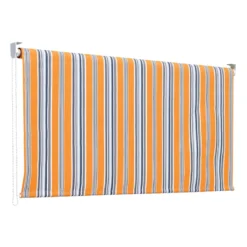 Tenda Sole 150x250 H Caduta Riga Gialla Rullo Alluminio Attacco Soffitto Balcone