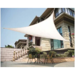 Tenda 5x5 a Vela Triangolare Parasole Ombreggiante Telo da Giardino Esterno