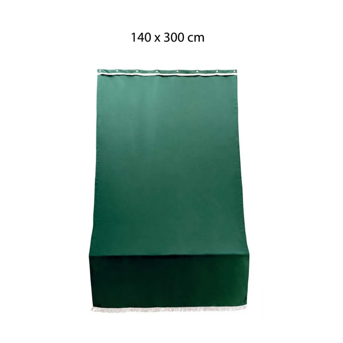 Tenda 140x300 Parasole a Soffitto con Anelli Ombreggiante Verde