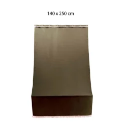 Tenda 140x250 Parasole a Soffitto con Anelli Ombreggiante Marrone