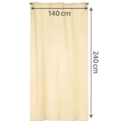 Tenda Zanzariera 140x240 Avorio Poliestere Anti Insetti Porta Finestra