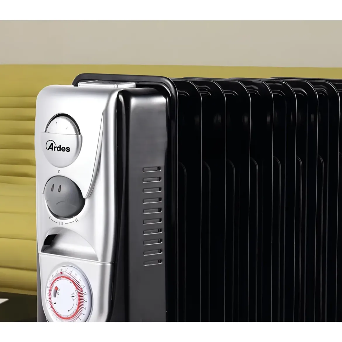 Termoradiatore Elettrico Ardes 11 Elementi 2500W con Termostato Nero
