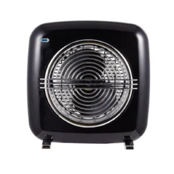 Termoventilatore Vintage Oscillante Stufa Elettrica Caldobagno 2000 W Mini Nero