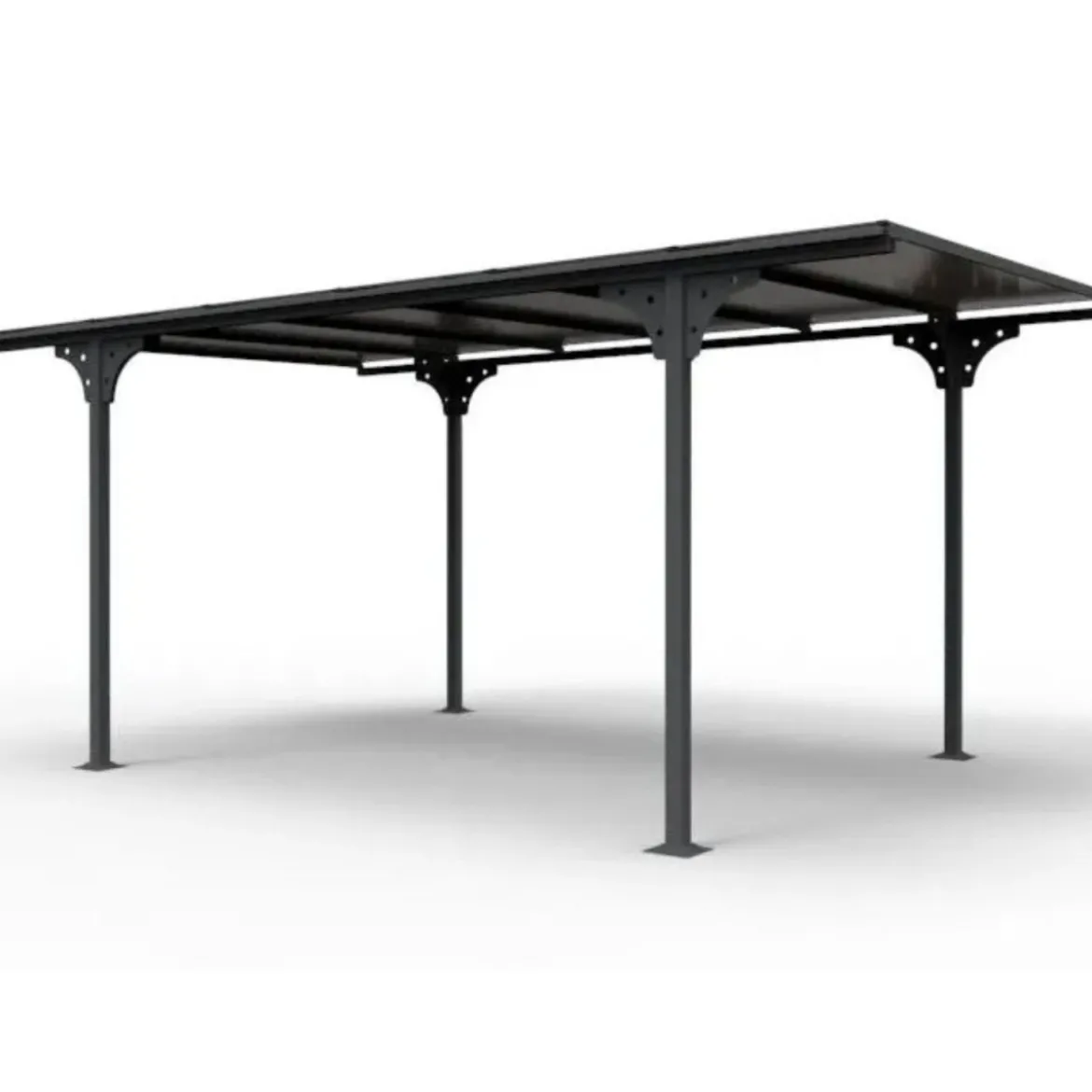 Tettoia in Alluminio 3x5 metri Carport Policarbonato Gazebo Posto Auto