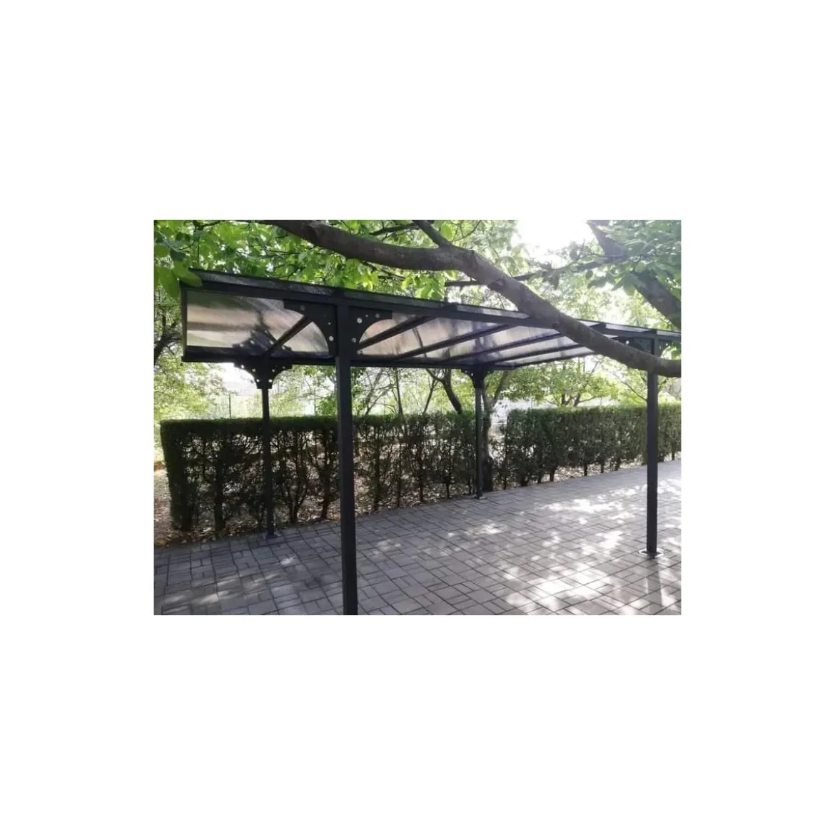 Tettoia in Alluminio 3x5 metri Carport Policarbonato Gazebo Posto Auto