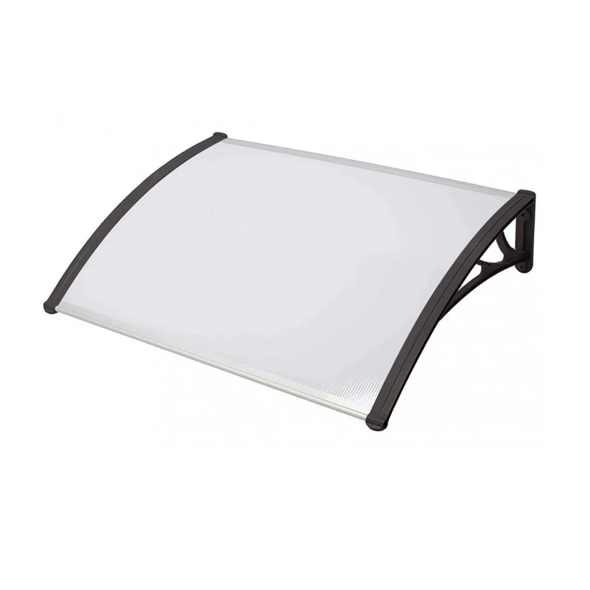 Tettoia in Policarbonato Opaco 150x100 Pensilina Antipioggia per Porta