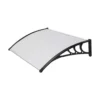 Tettoia Modulare Pensilina 120x80 Porta Policarbonato Compatto Satinato Opalino