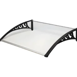 Tettoia Pensilina 150x100 in Policarbonato Compatto per Porta Ingresso