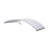 Tettoia Tonda 140x90 Alluminio Pensilina Arco Satinato Opalino Sgocciolatoio