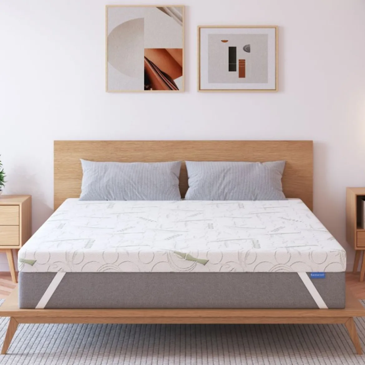 Topper Gel Memory per Materasso a una Piazza e Mezza Letto 120x190
