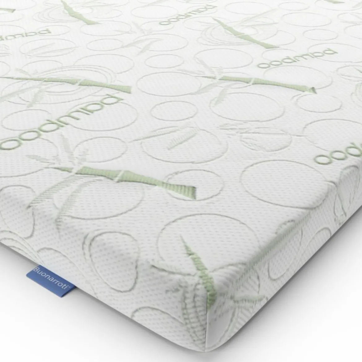 Topper in Bambu per Materasso a una Piazza Morbido Letto Singolo 80x190
